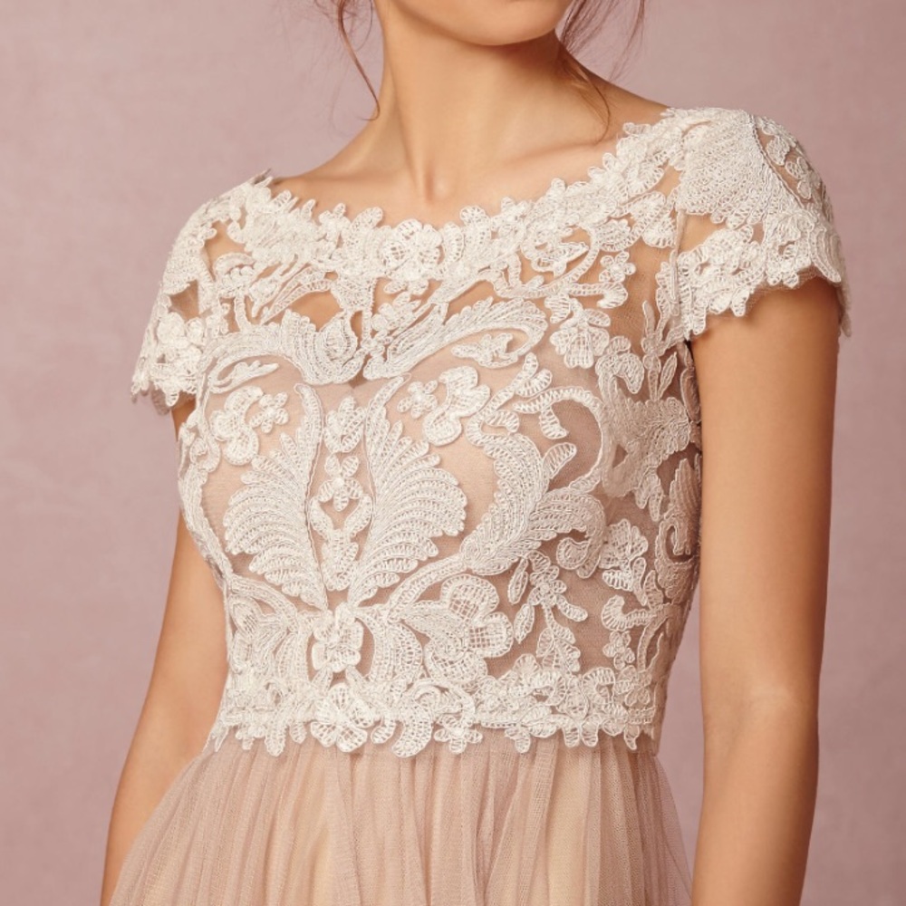 BHLDN Ivory Seville Topper - sz XS